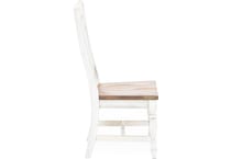 napa antique linen timbered brown inch standard seat height side chair   