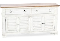 napa antique linen timbered brown buffet server sideboard   