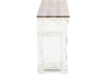 napa antique linen timbered brown buffet server sideboard   