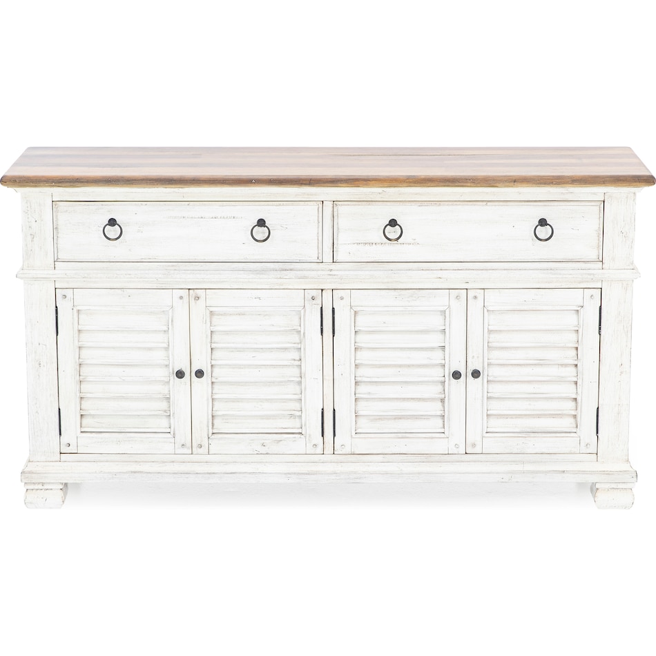 napa antique linen timbered brown buffet server sideboard   