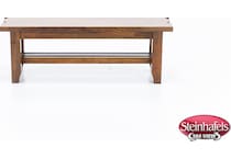 napa brown inch standard seat height bench  image   