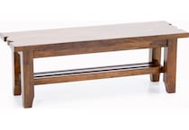 napa brown inch standard seat height bench   