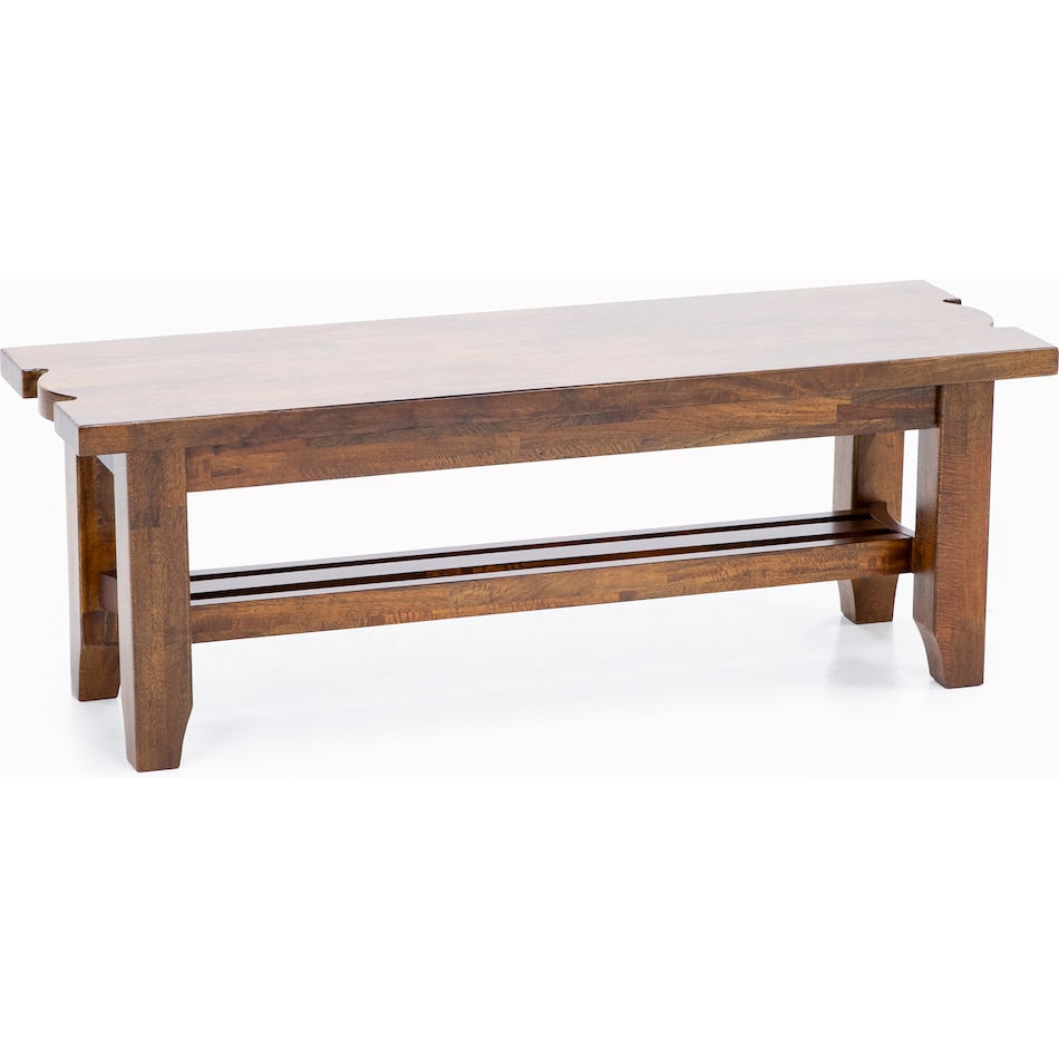 napa brown inch standard seat height bench   