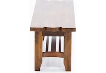 napa brown inch standard seat height bench   