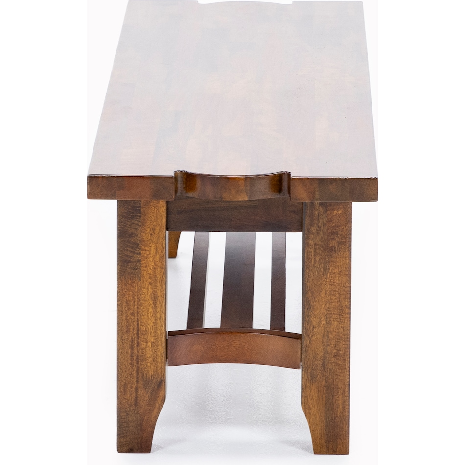napa brown inch standard seat height bench   