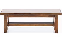 napa brown inch standard seat height bench   