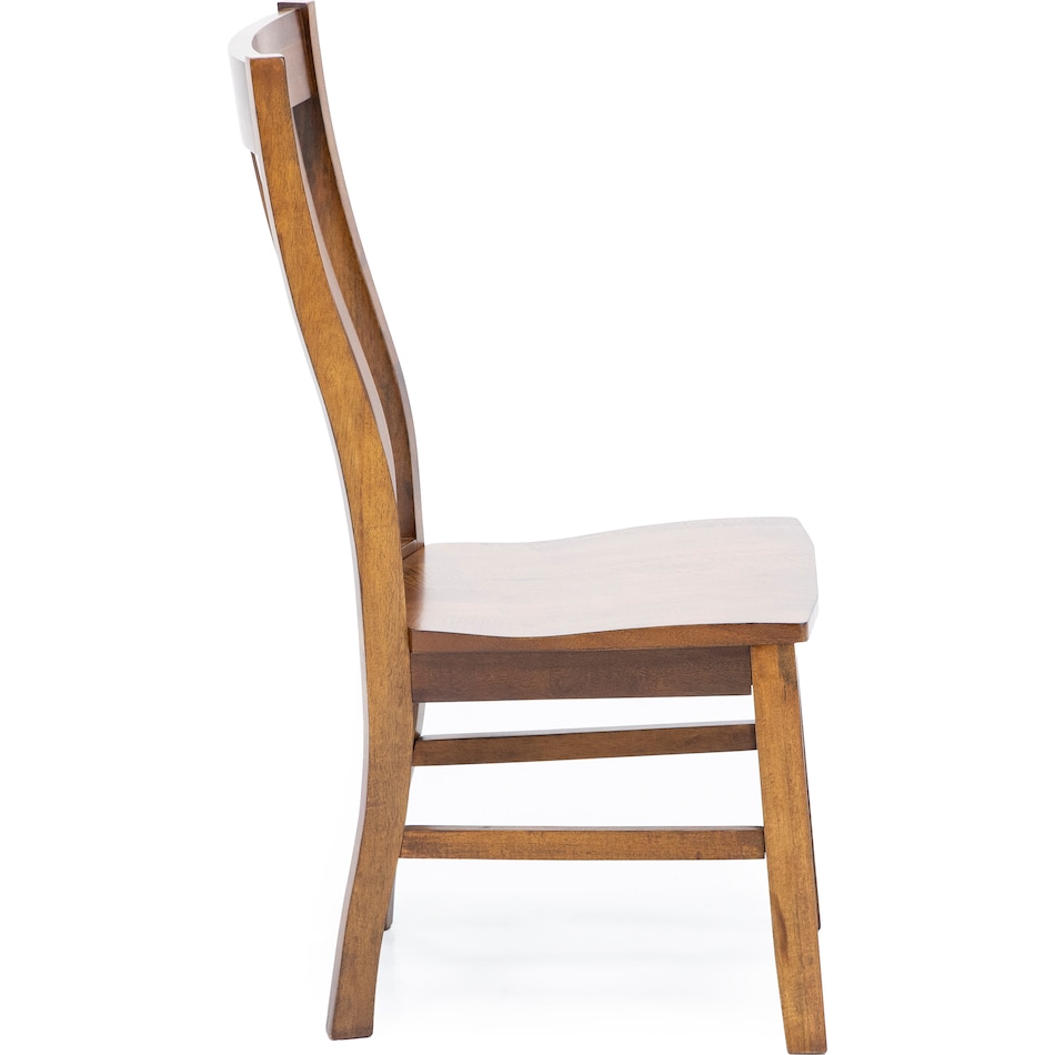napa brown inch standard seat height side chair   