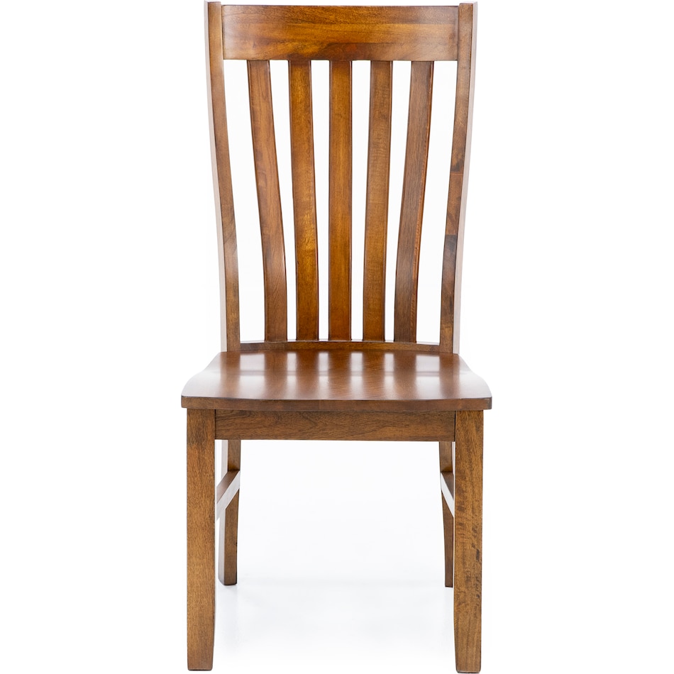 napa brown inch standard seat height side chair   