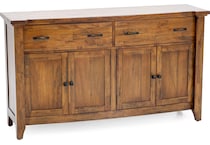 napa brown buffet server sideboard   