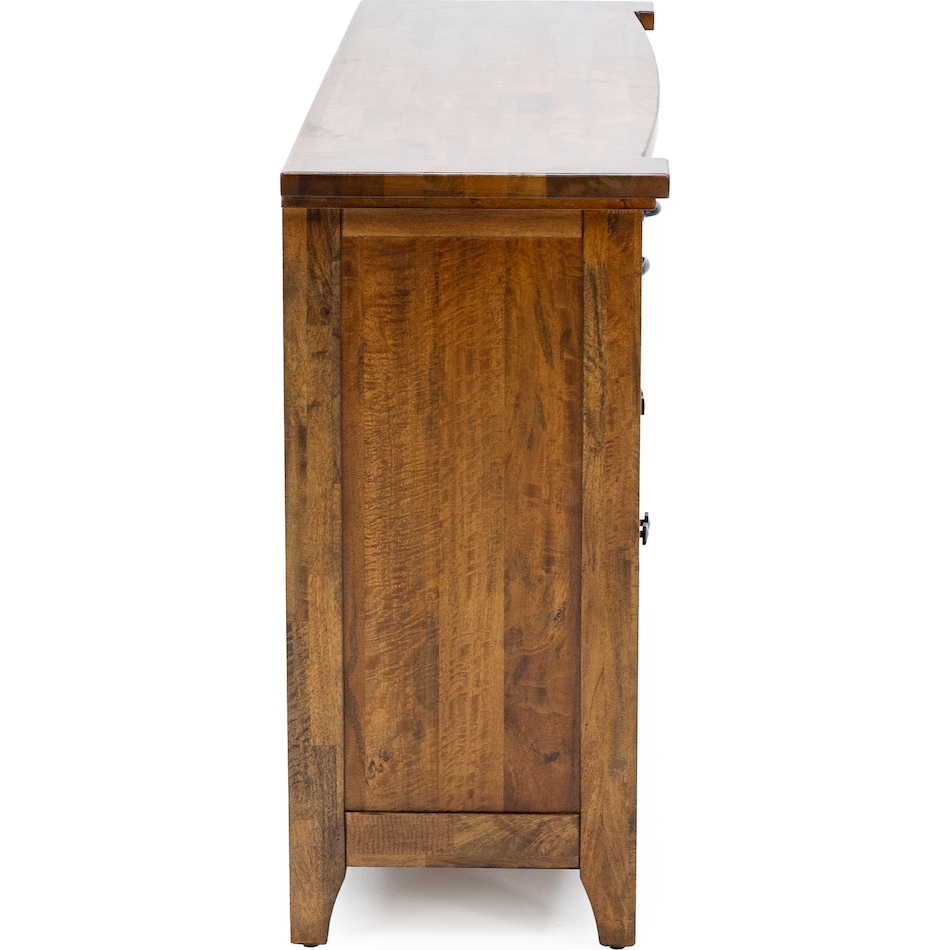 napa brown buffet server sideboard   