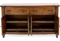 napa brown buffet server sideboard   