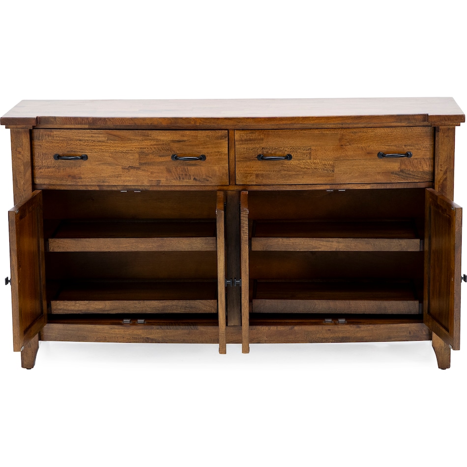 napa brown buffet server sideboard   