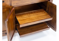 napa brown buffet server sideboard   