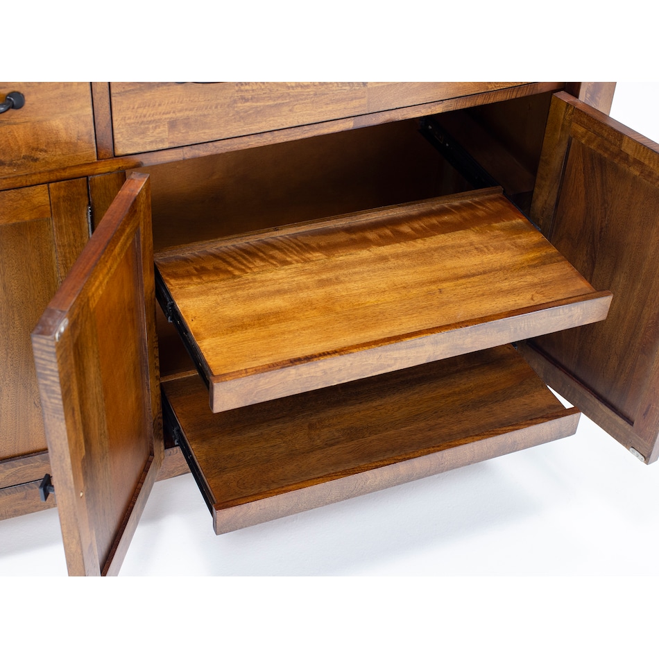napa brown buffet server sideboard   