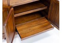 napa brown buffet server sideboard   