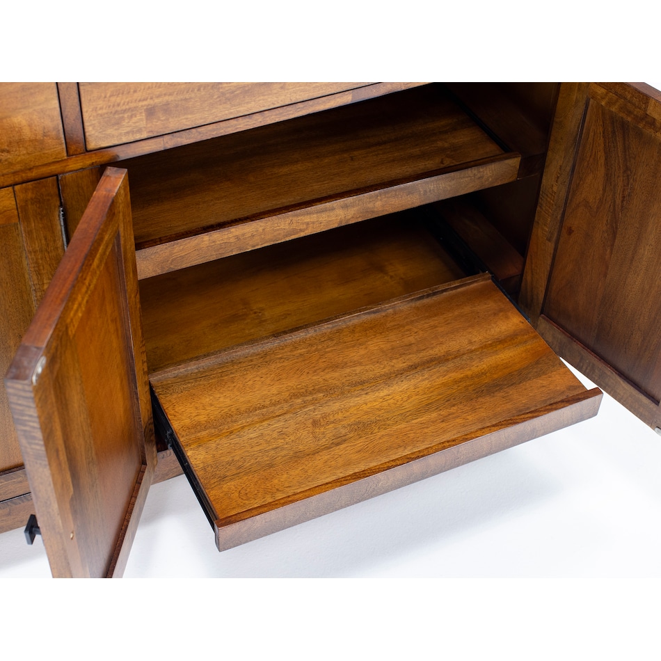 napa brown buffet server sideboard   