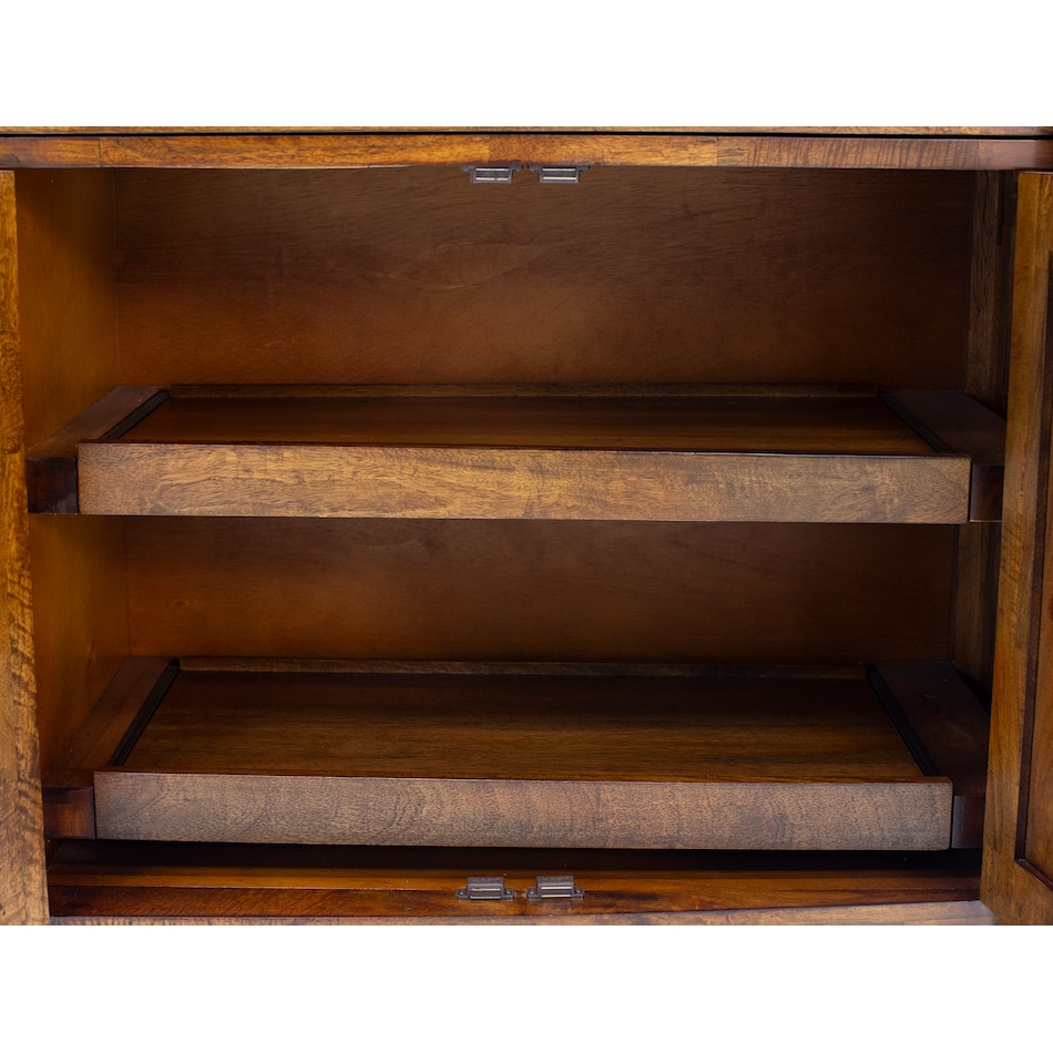 napa brown buffet server sideboard   