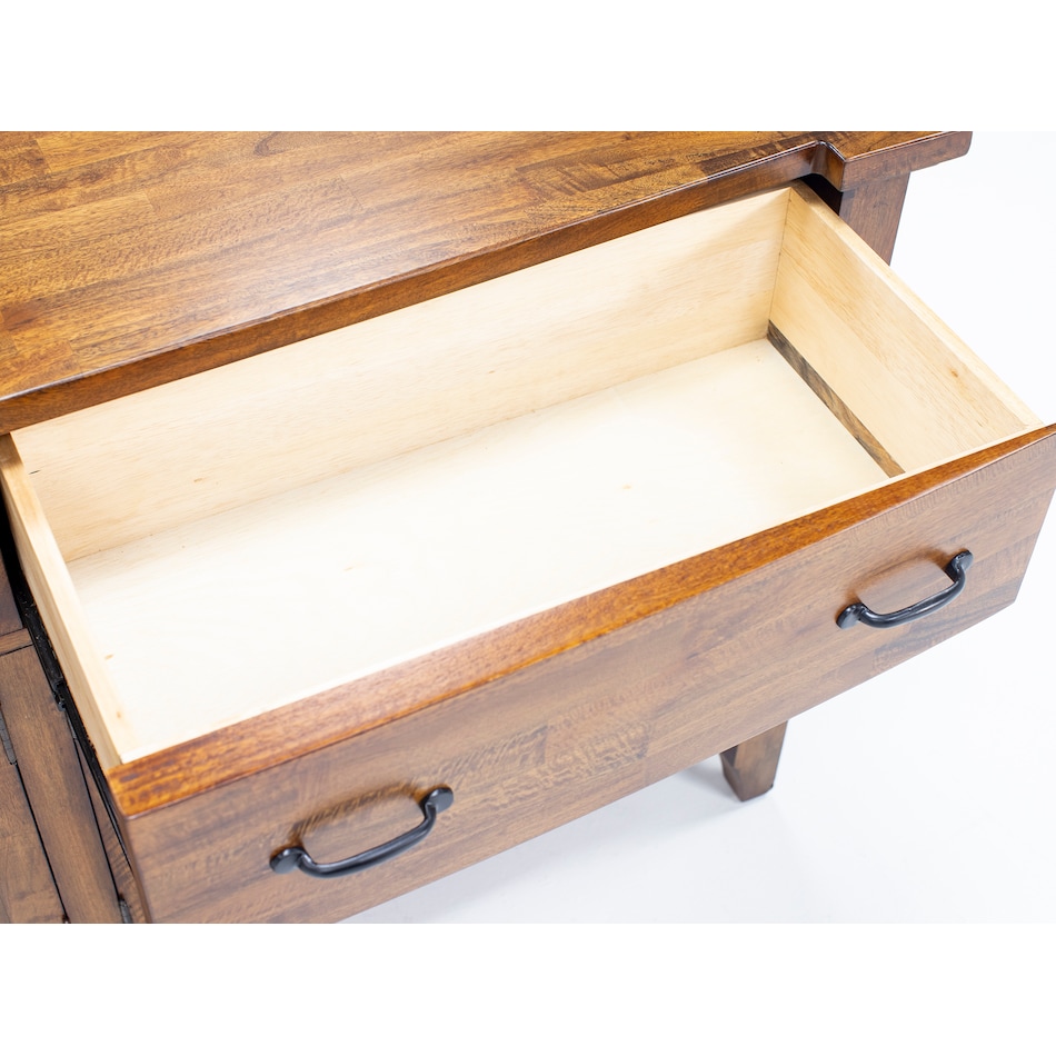 napa brown buffet server sideboard   