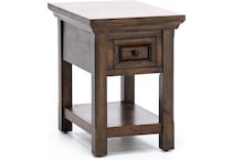 napa brown chairside table hcres  