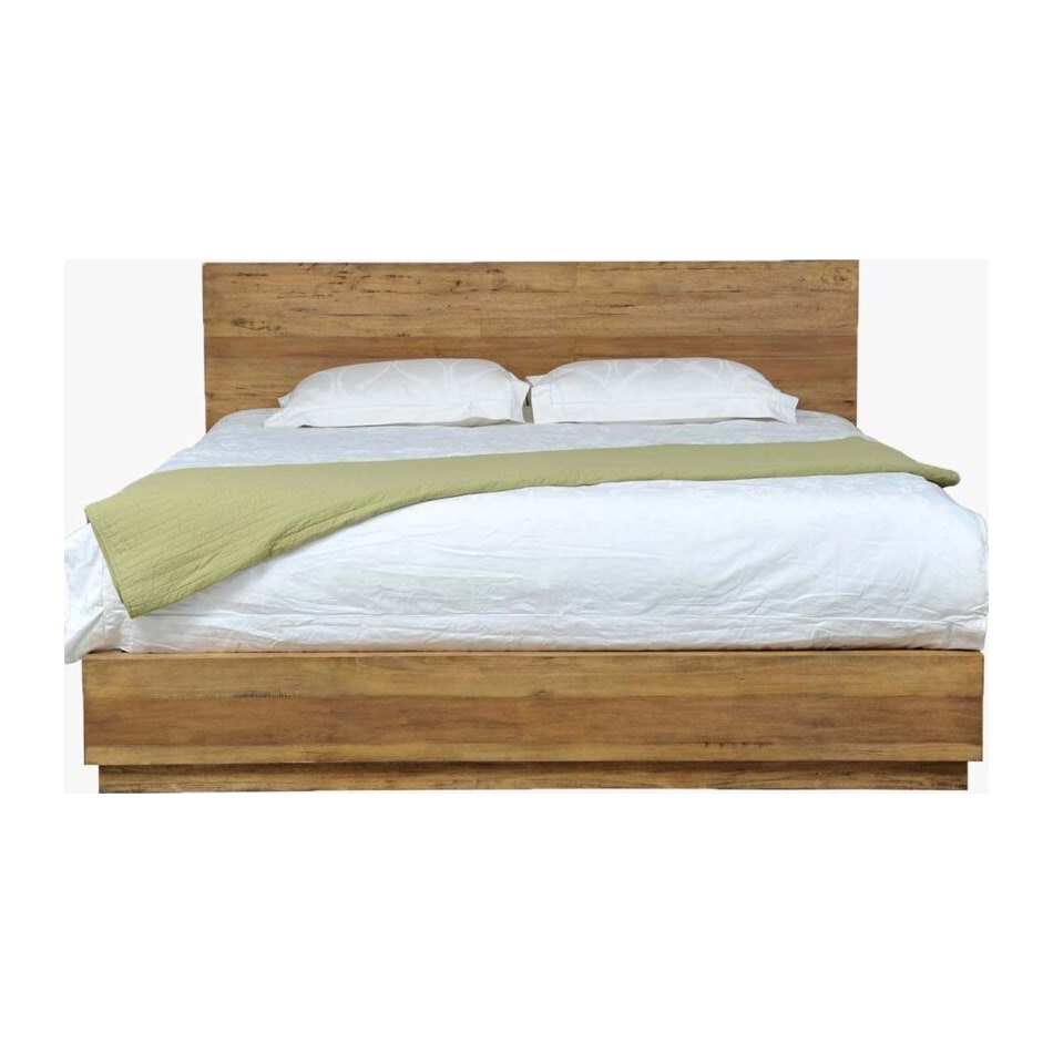 napa brown king bed package qp  