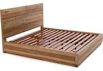 napa brown king bed package qp  
