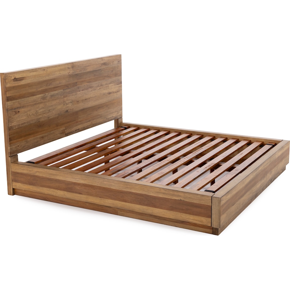 napa brown king bed package qp  