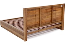 napa brown king bed package qp  