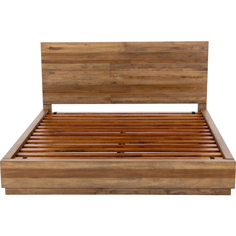 napa brown king bed package qp  