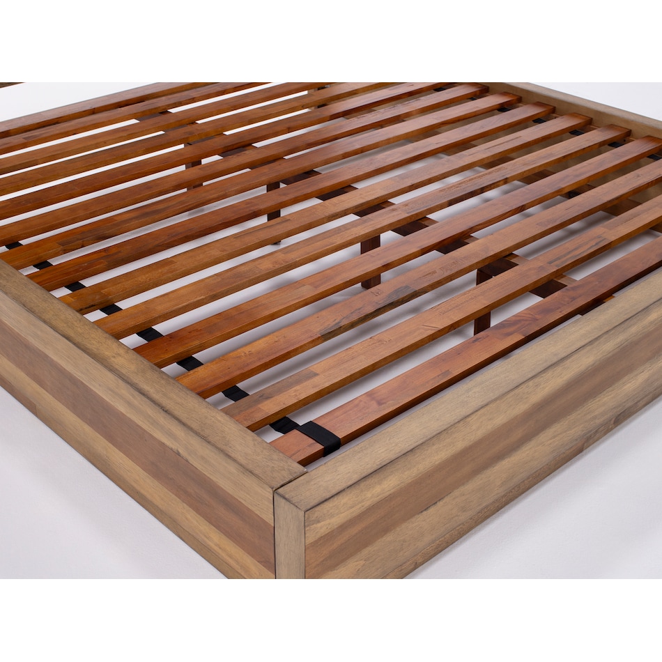 napa brown king bed package qp  