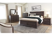 napa brown queen bed package p  