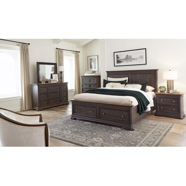 Grand Louie Storage Bed
