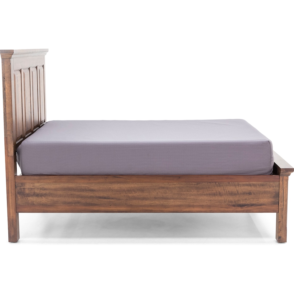 napa brown queen bed package qp  