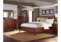 napa brown queen bed package qsb  