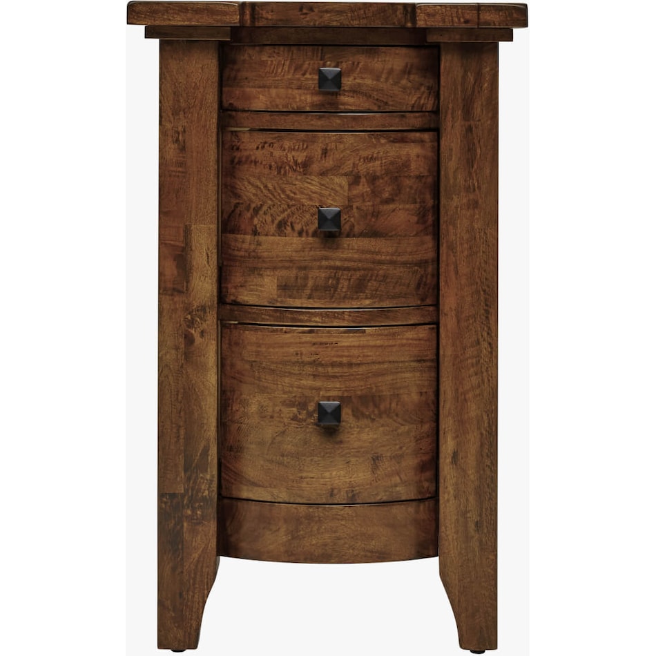 napa brown three drawer   