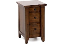napa brown three drawer   