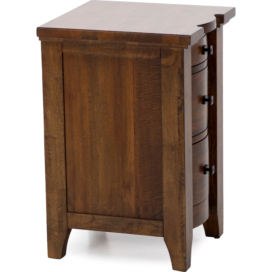 napa brown three drawer   