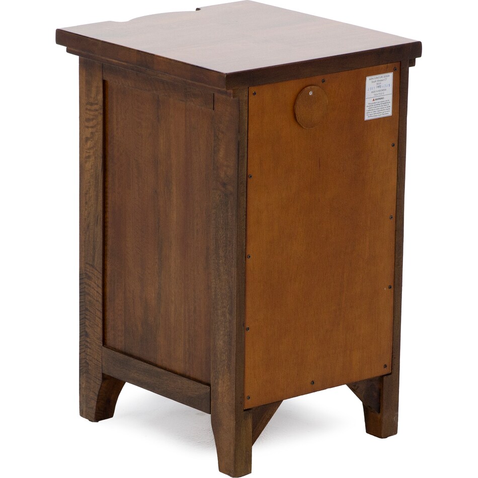napa brown three drawer   