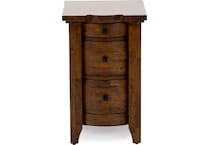 napa brown three drawer   