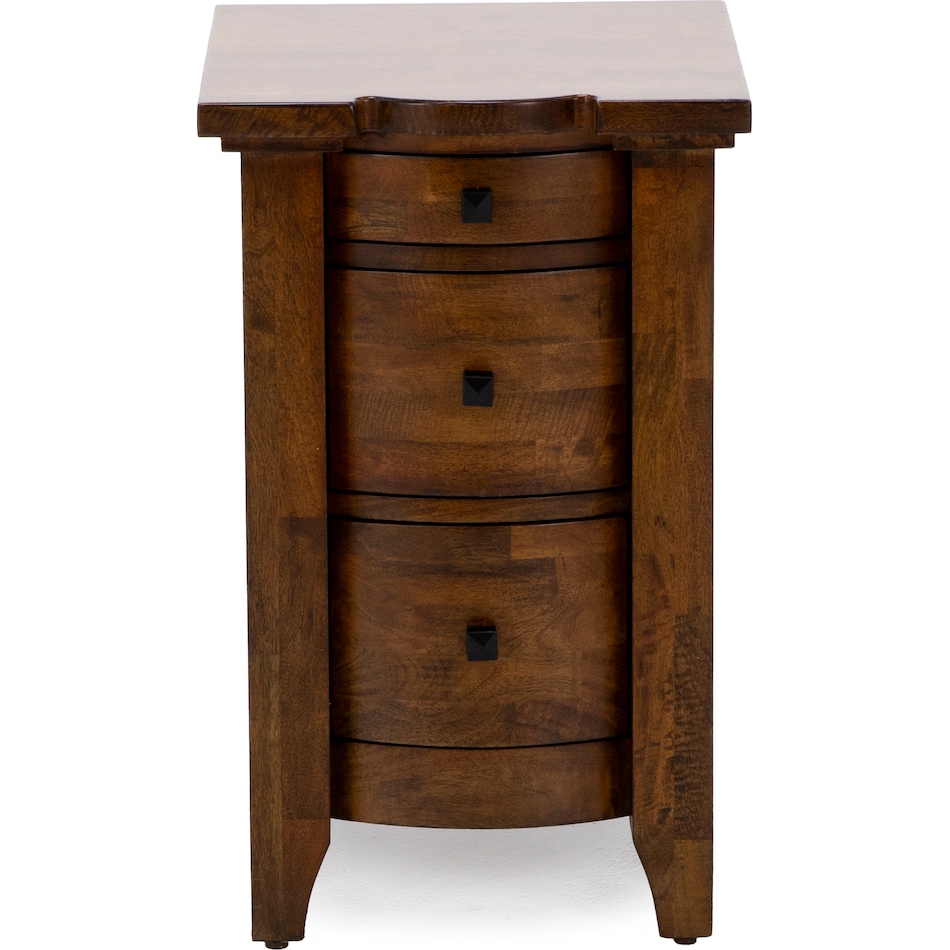 napa brown three drawer   