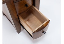napa brown three drawer   