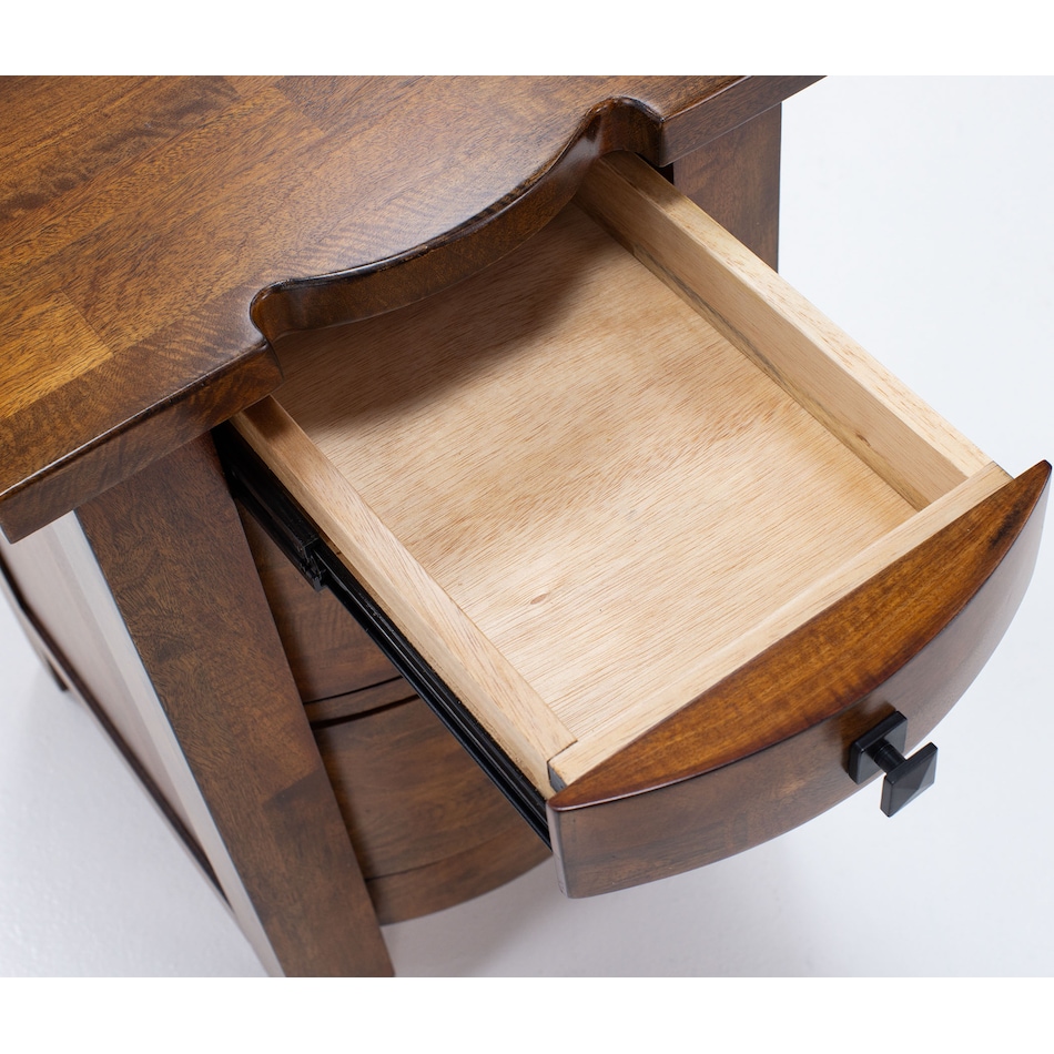 napa brown three drawer   