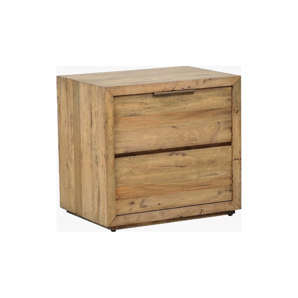 napa brown two drawer   
