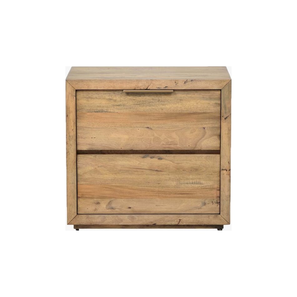 napa brown two drawer   