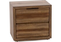 napa brown two drawer   