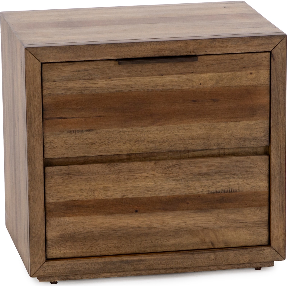 napa brown two drawer   
