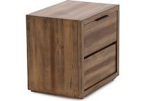 napa brown two drawer   