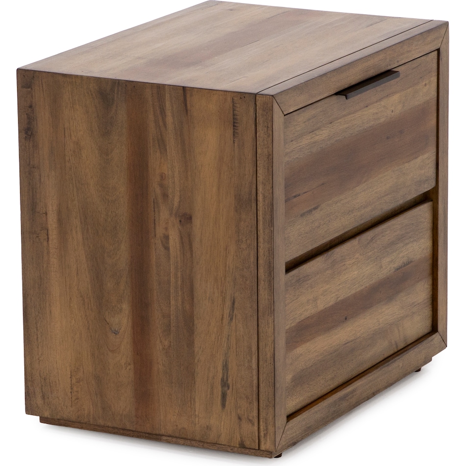 napa brown two drawer   