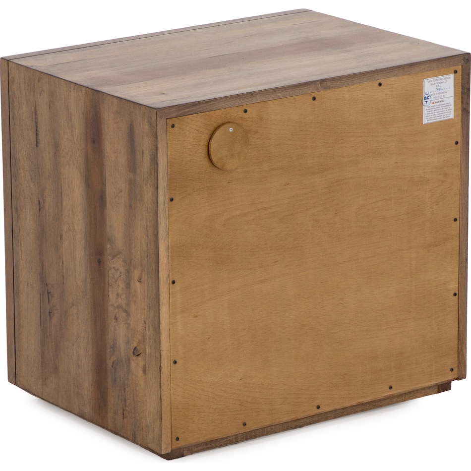 napa brown two drawer   