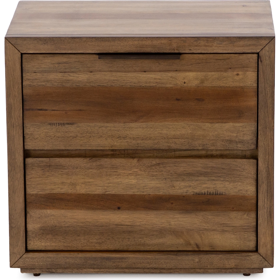 napa brown two drawer   