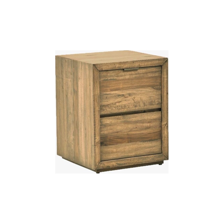 napa brown two drawer   